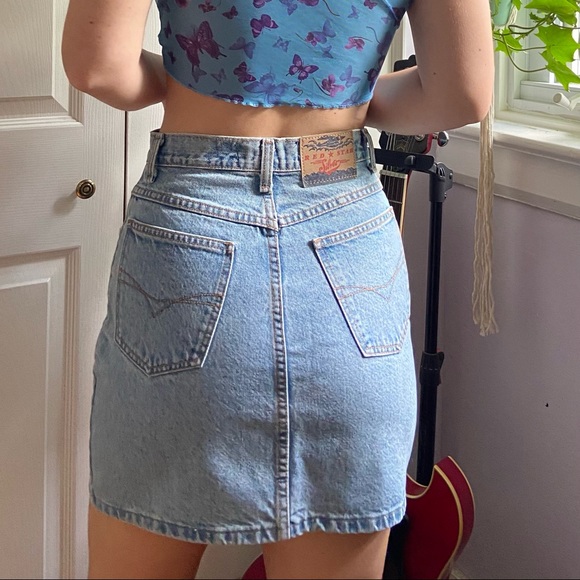 Vintage denim skirt - Picture 3 of 6
